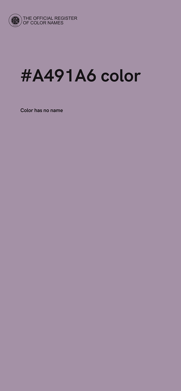 #A491A6 color image