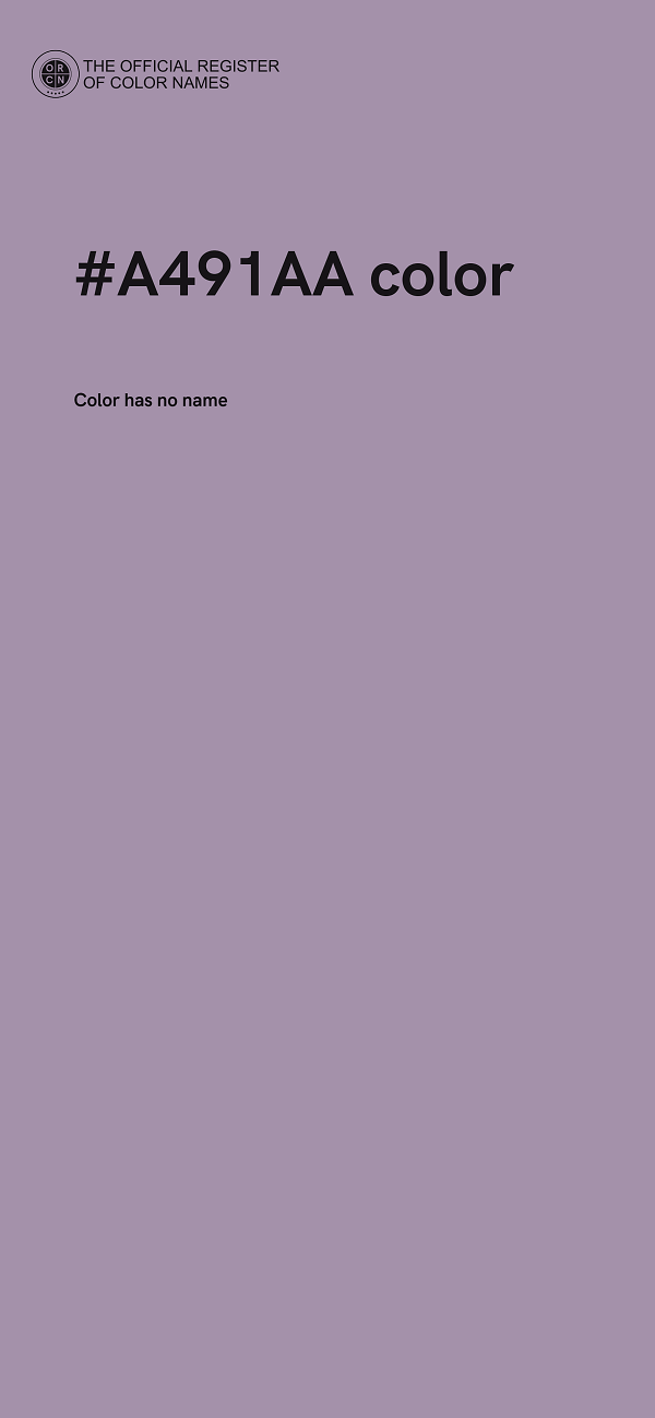 #A491AA color image
