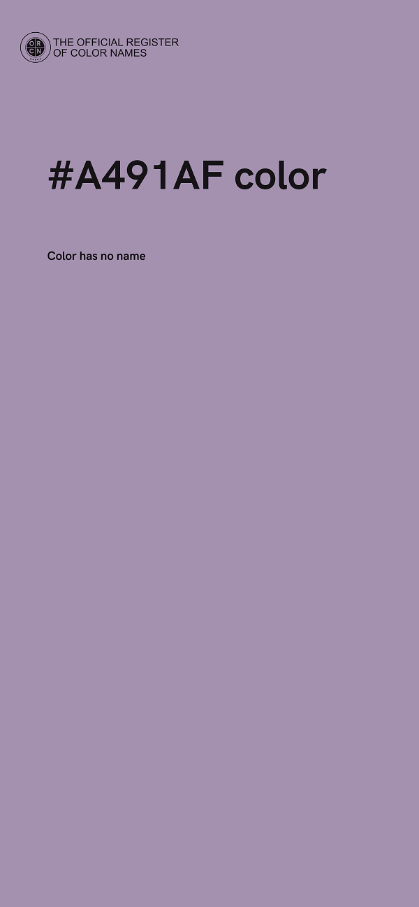 #A491AF color image