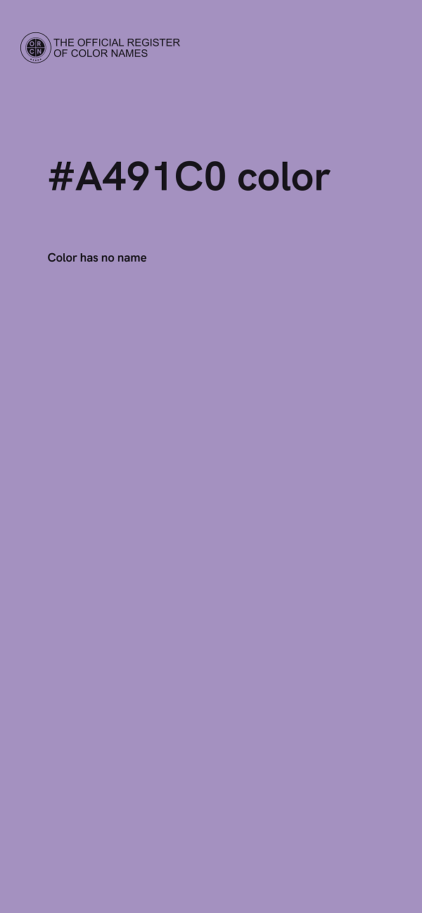 #A491C0 color image