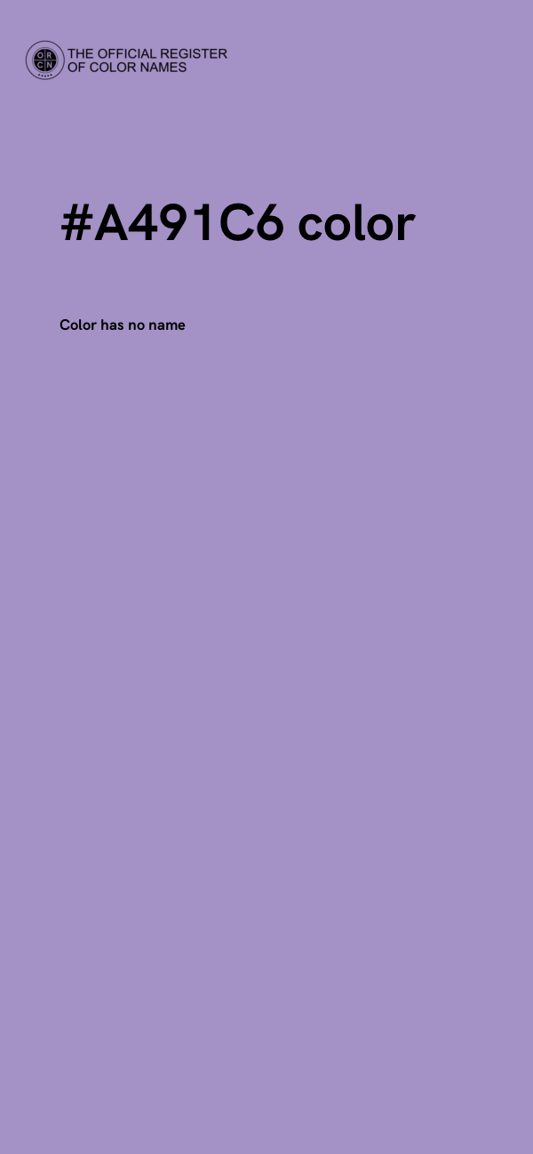 #A491C6 color image