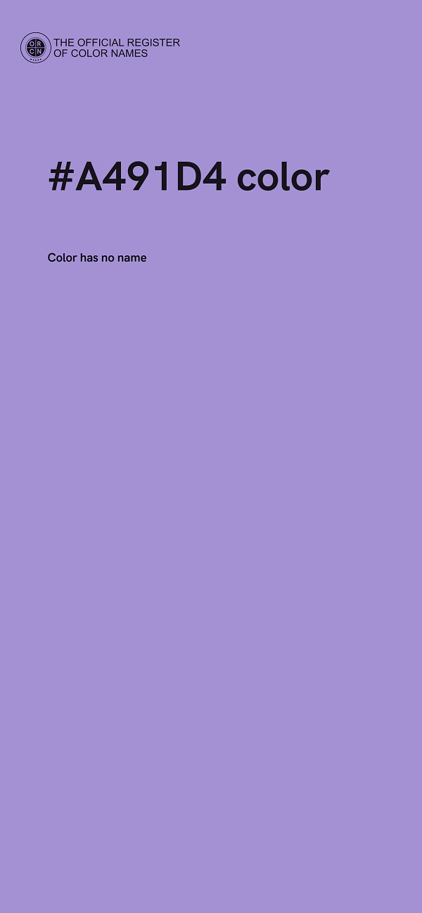 #A491D4 color image