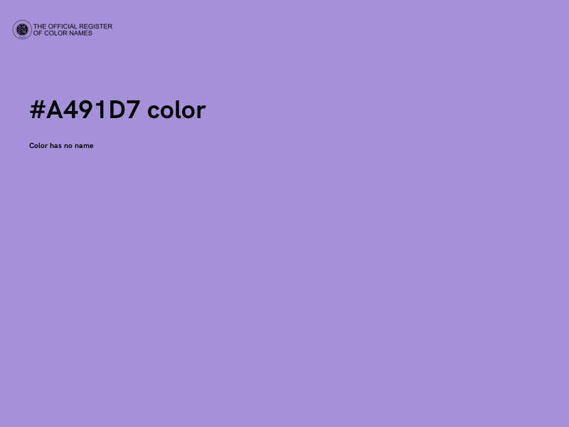 #A491D7 color image
