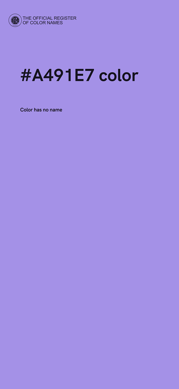 #A491E7 color image