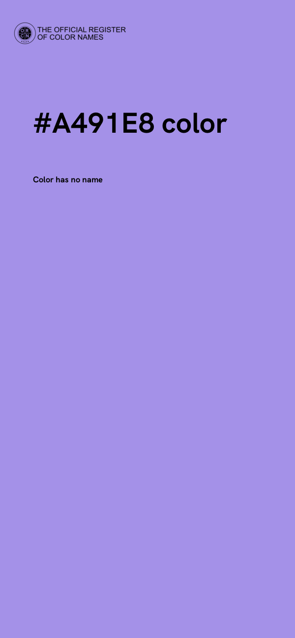 #A491E8 color image