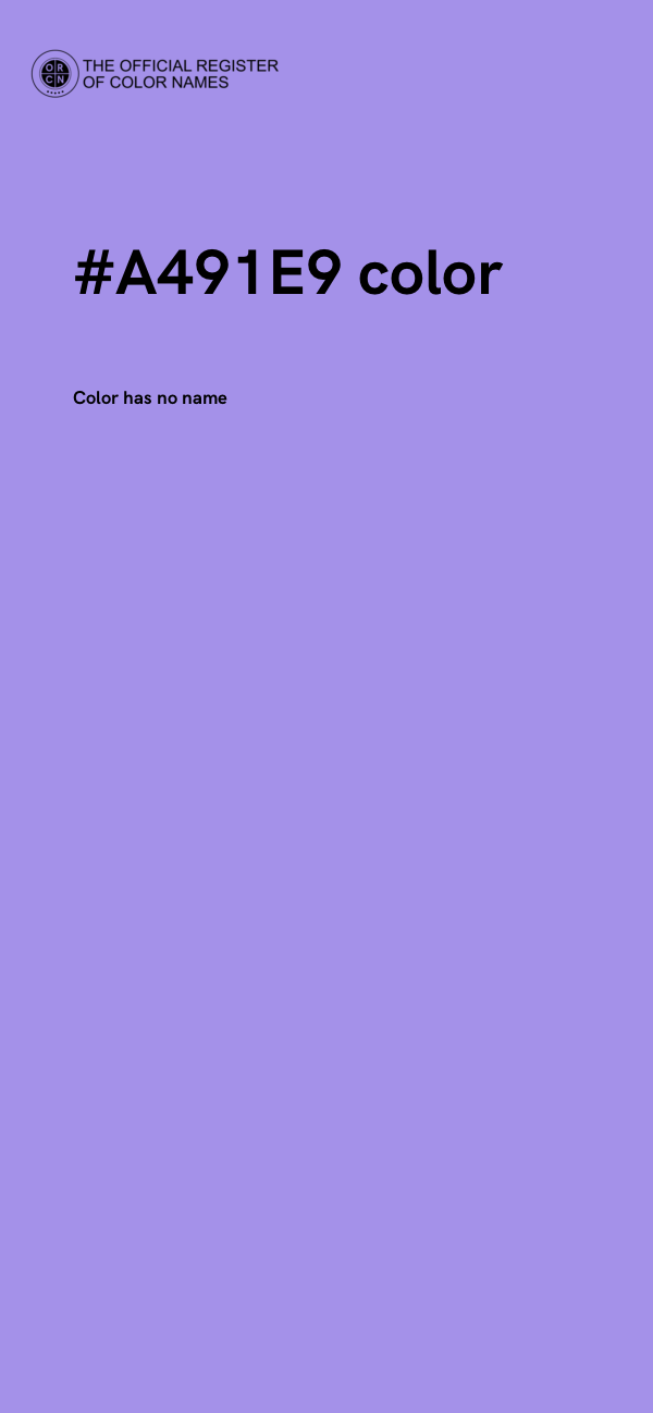 #A491E9 color image