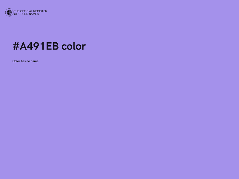 #A491EB color image