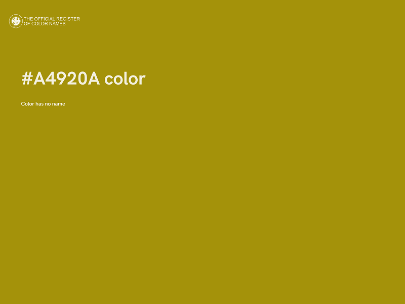 #A4920A color image