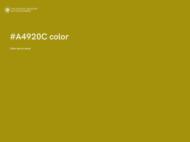 #A4920C color image