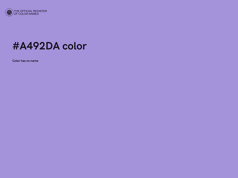 #A492DA color image