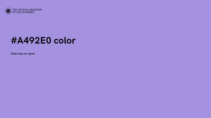 #A492E0 color image