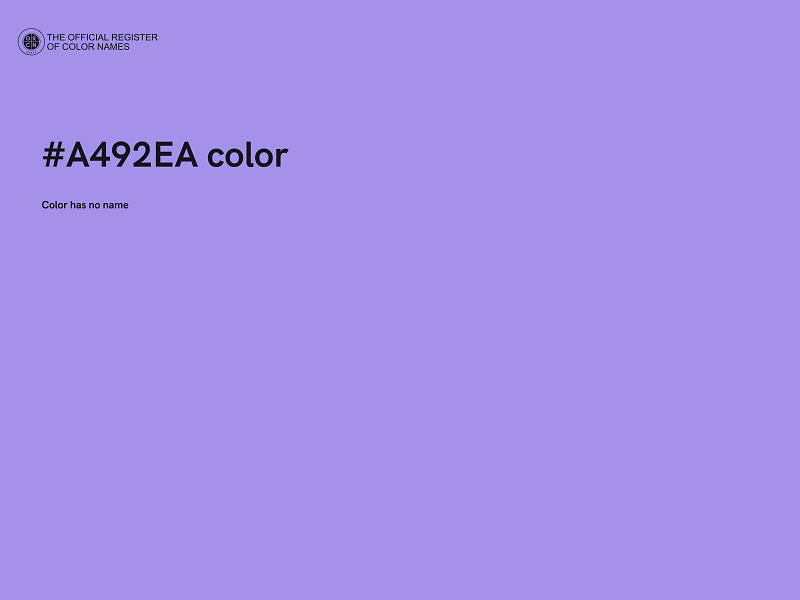 #A492EA color image
