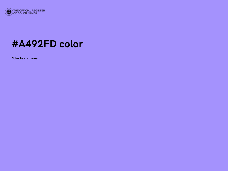 #A492FD color image