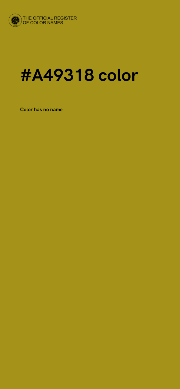 #A49318 color image