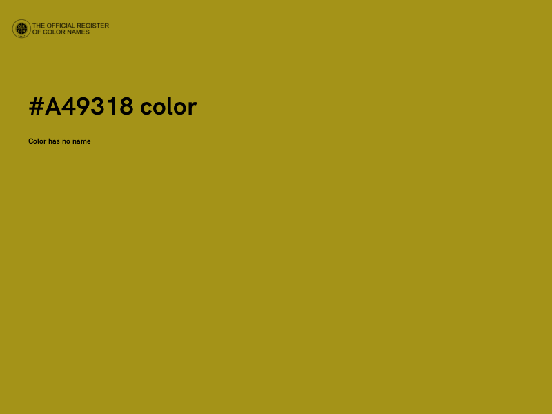 #A49318 color image