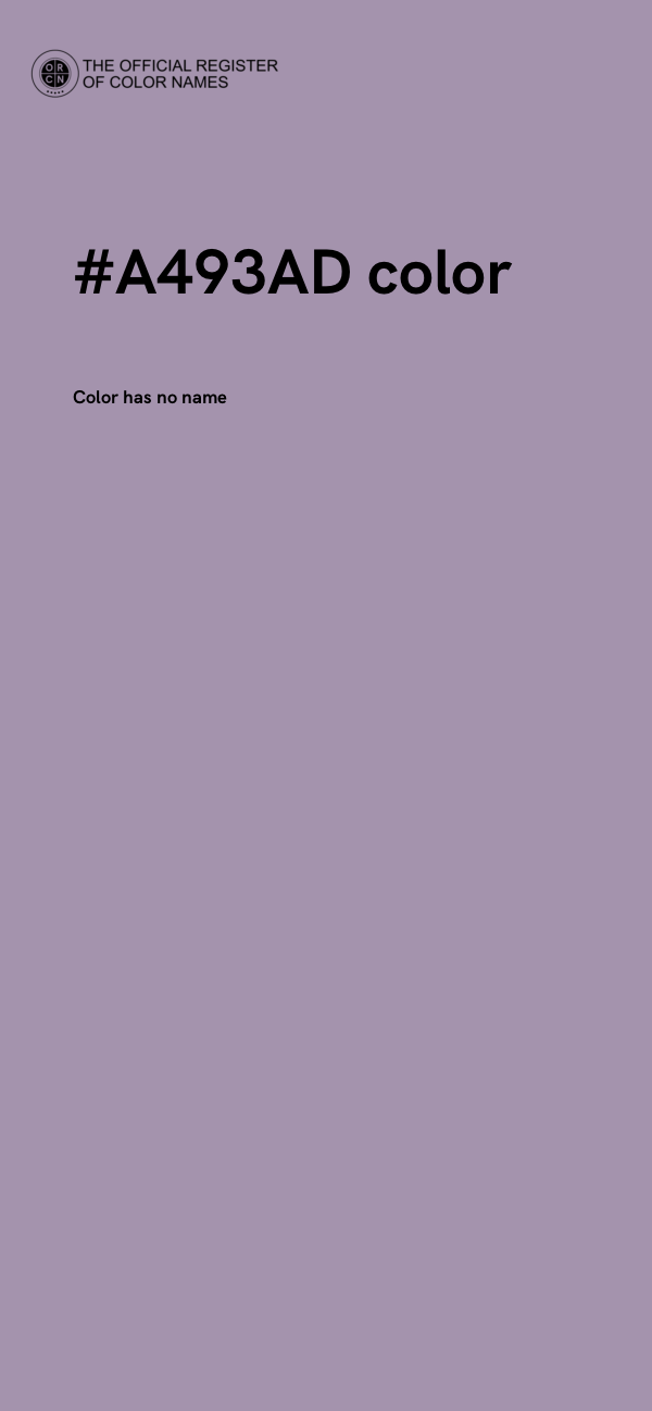 #A493AD color image