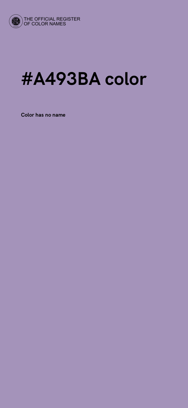 #A493BA color image