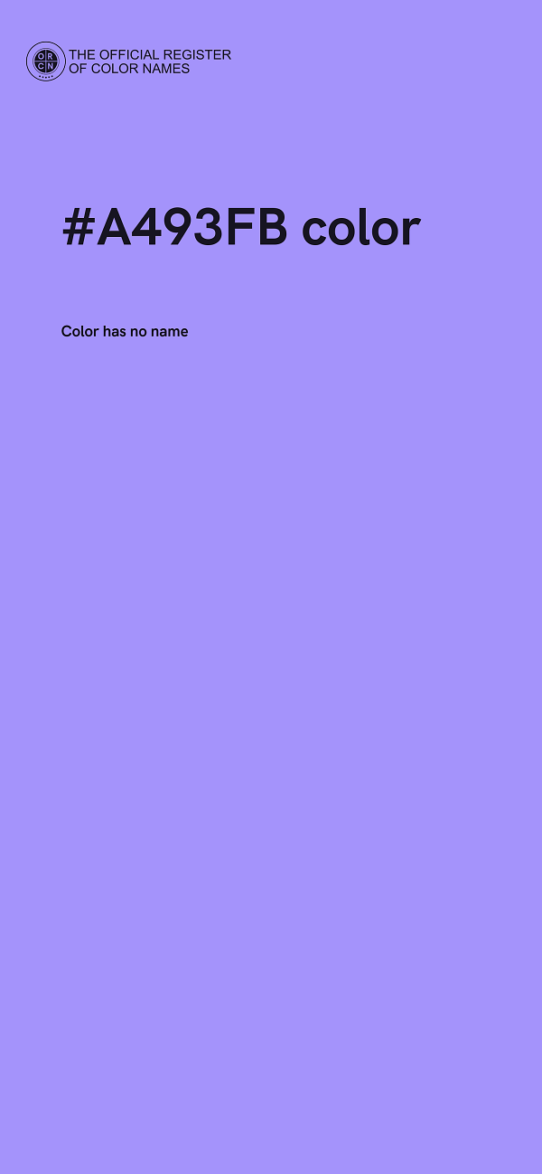 #A493FB color image