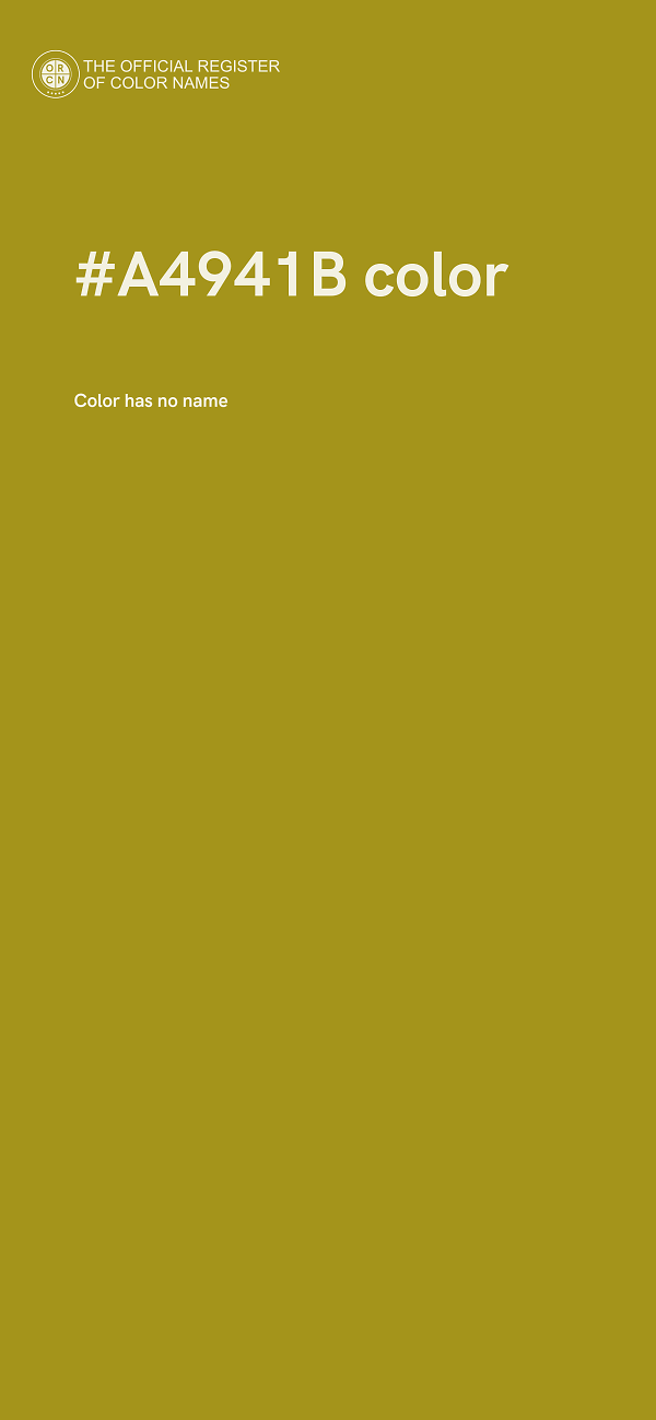 #A4941B color image