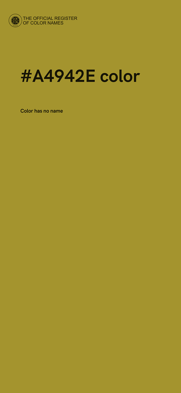 #A4942E color image