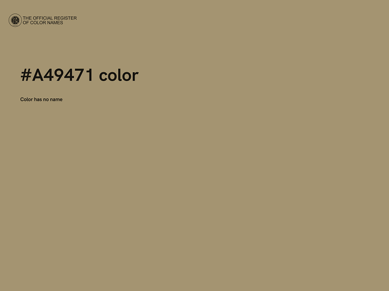 #A49471 color image