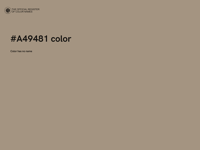 #A49481 color image