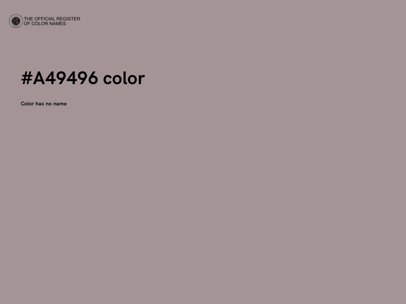 #A49496 color image