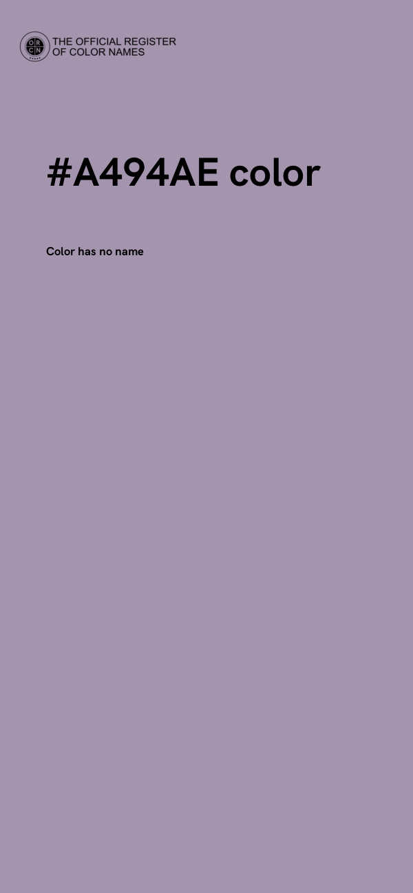 #A494AE color image