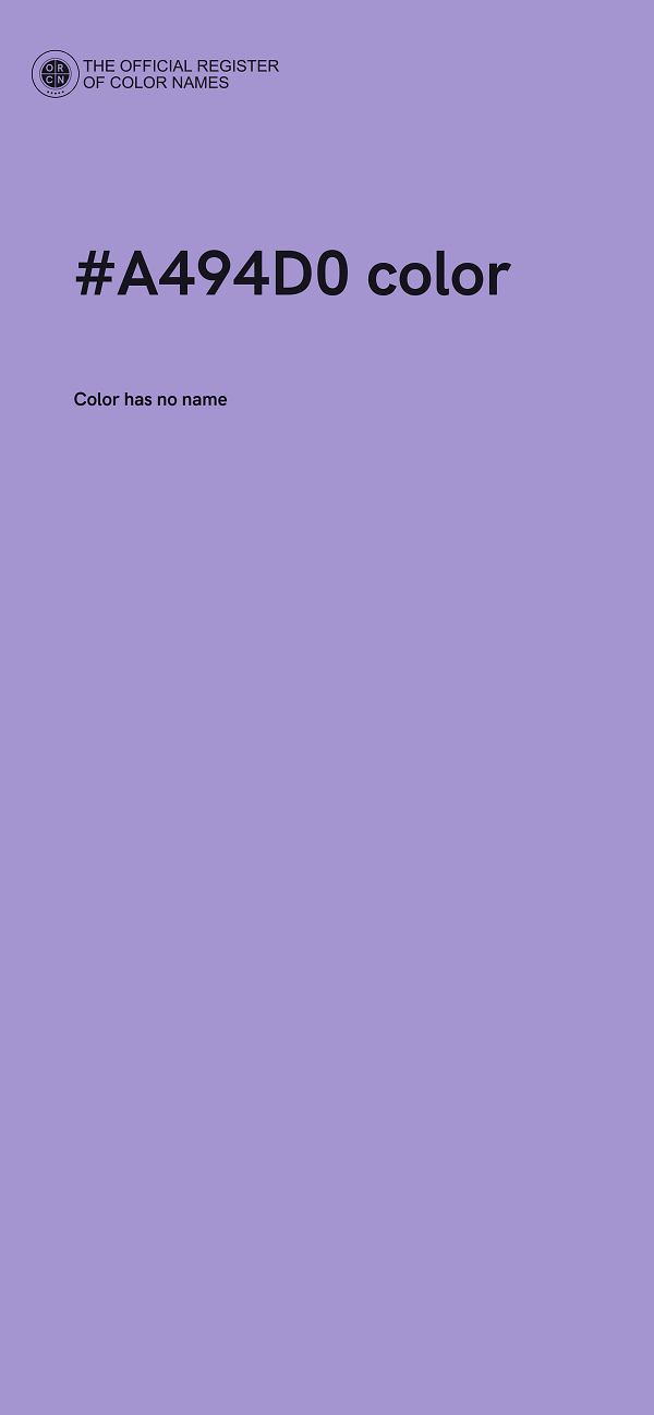 #A494D0 color image