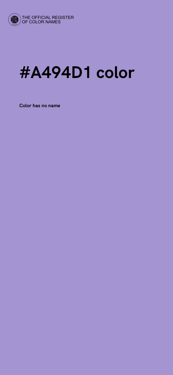 #A494D1 color image