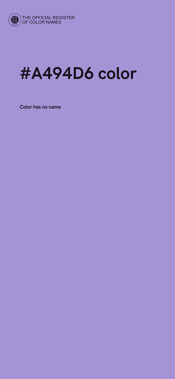 #A494D6 color image
