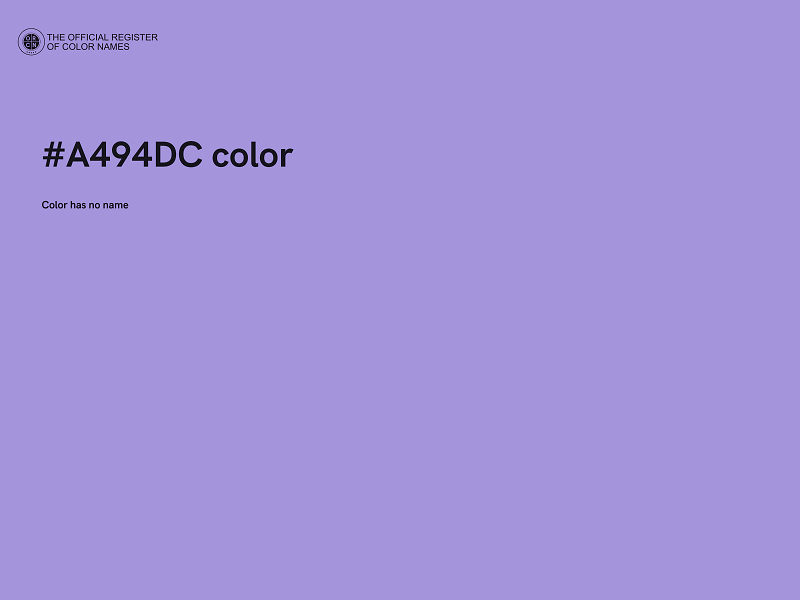 #A494DC color image