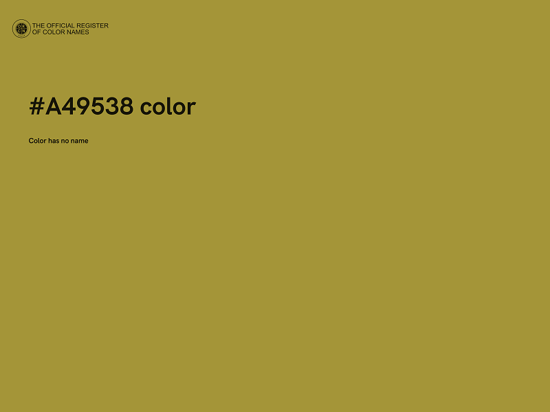 #A49538 color image