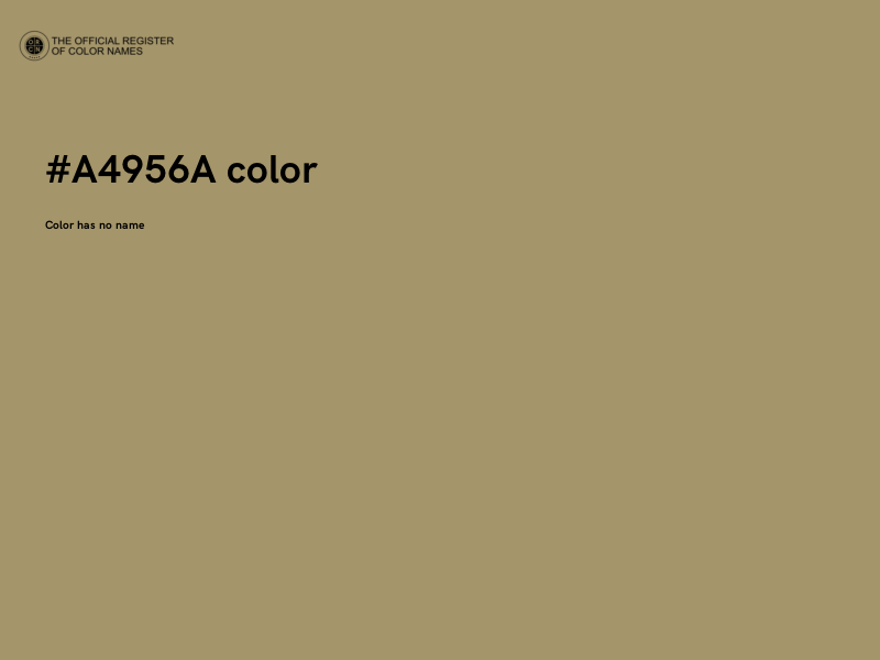 #A4956A color image