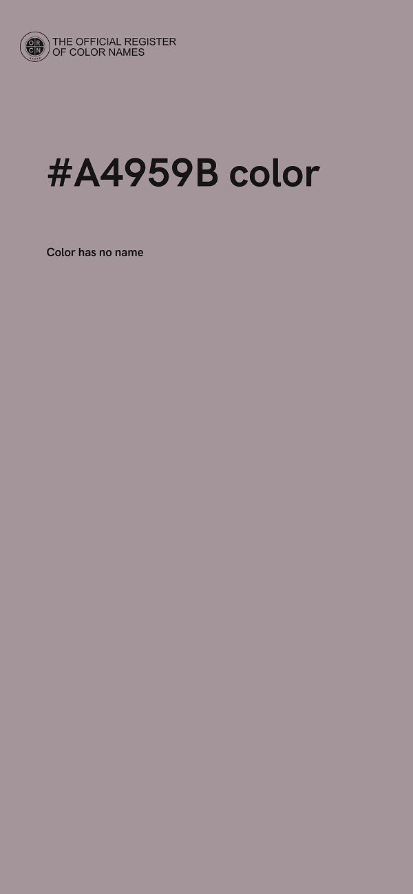 #A4959B color image