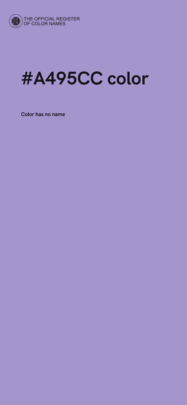 #A495CC color image