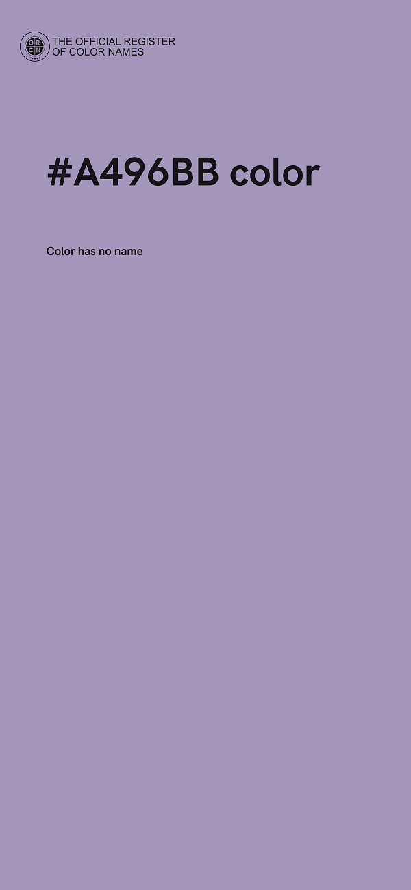 #A496BB color image