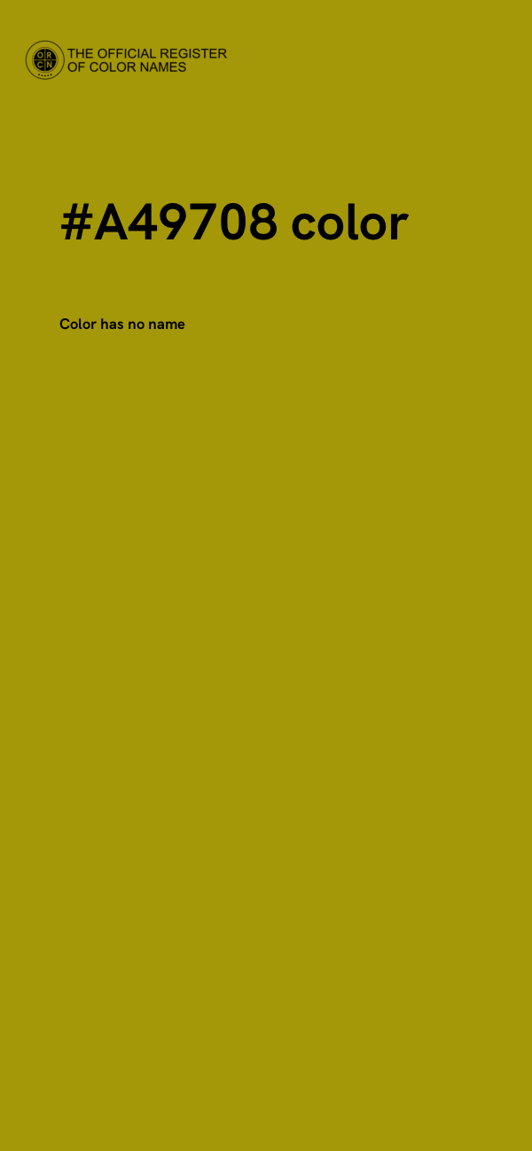 #A49708 color image