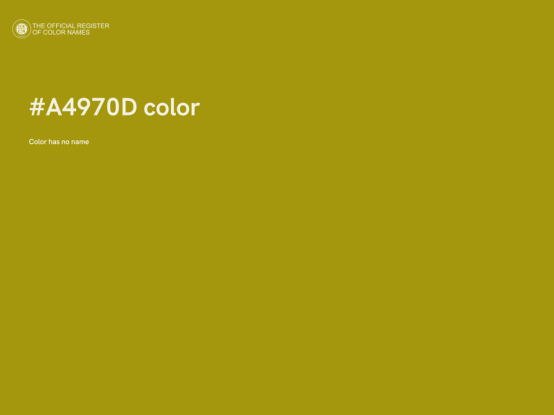 #A4970D color image