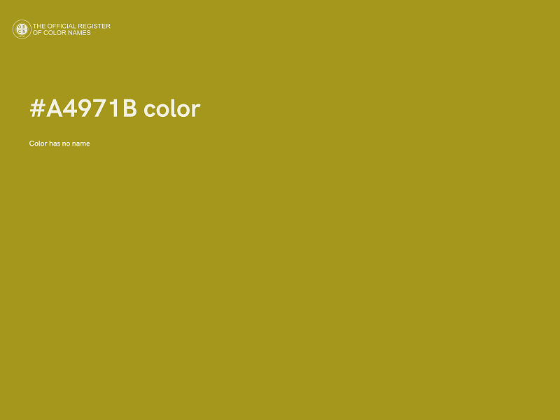 #A4971B color image