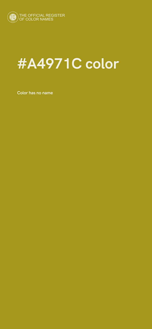 #A4971C color image