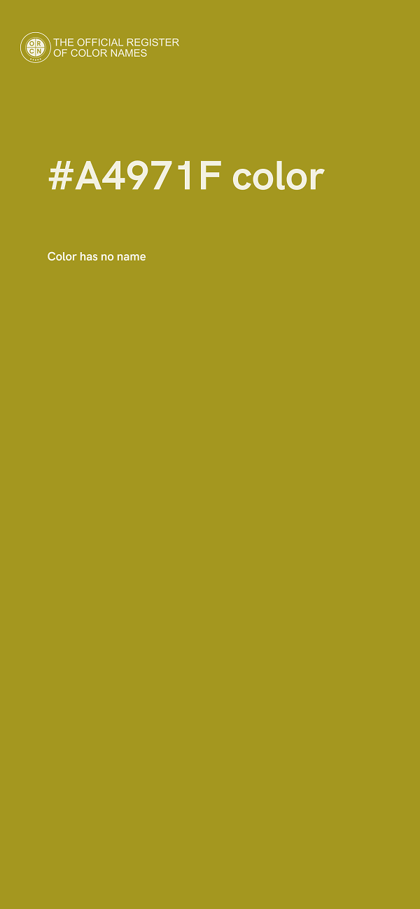#A4971F color image