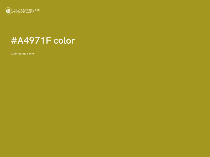 #A4971F color image
