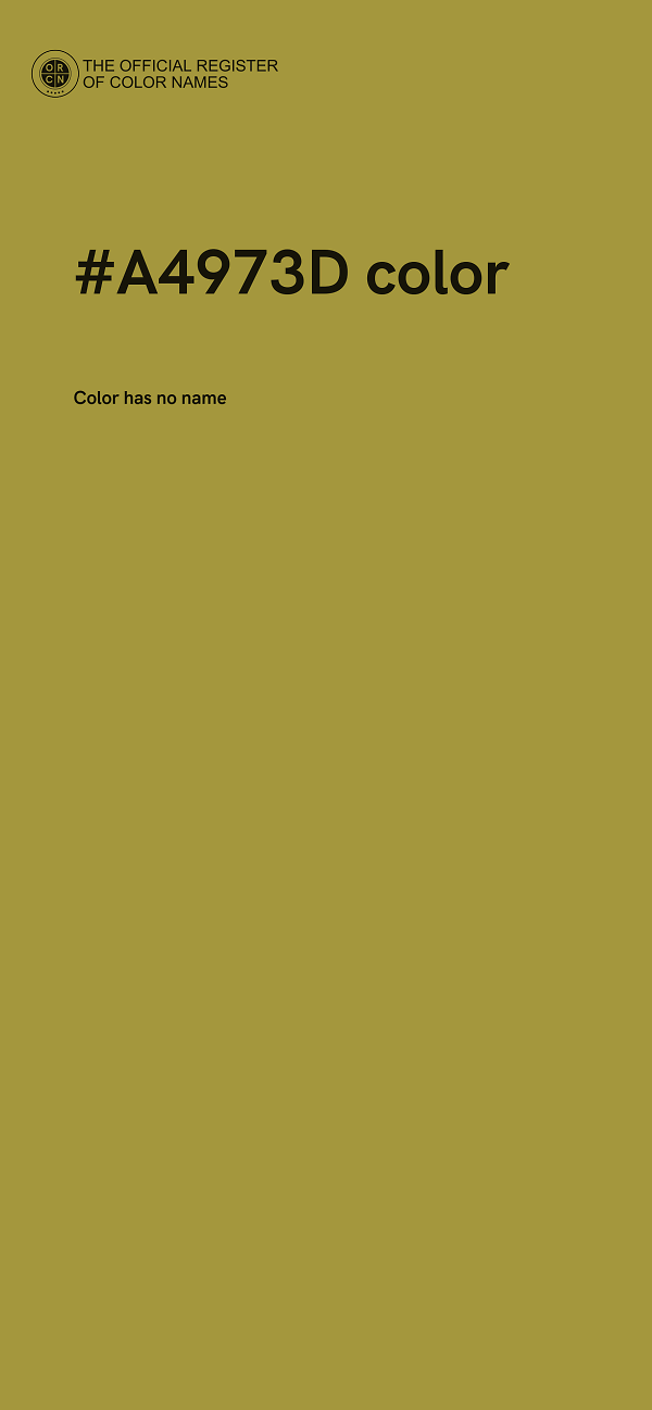 #A4973D color image