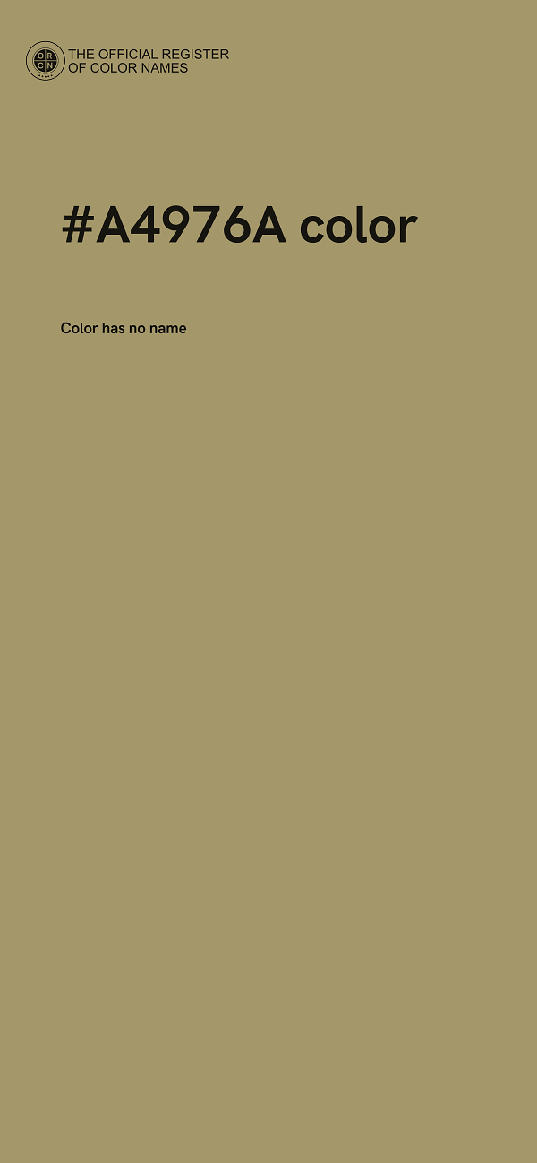 #A4976A color image