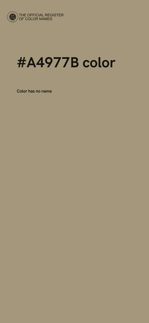 #A4977B color image