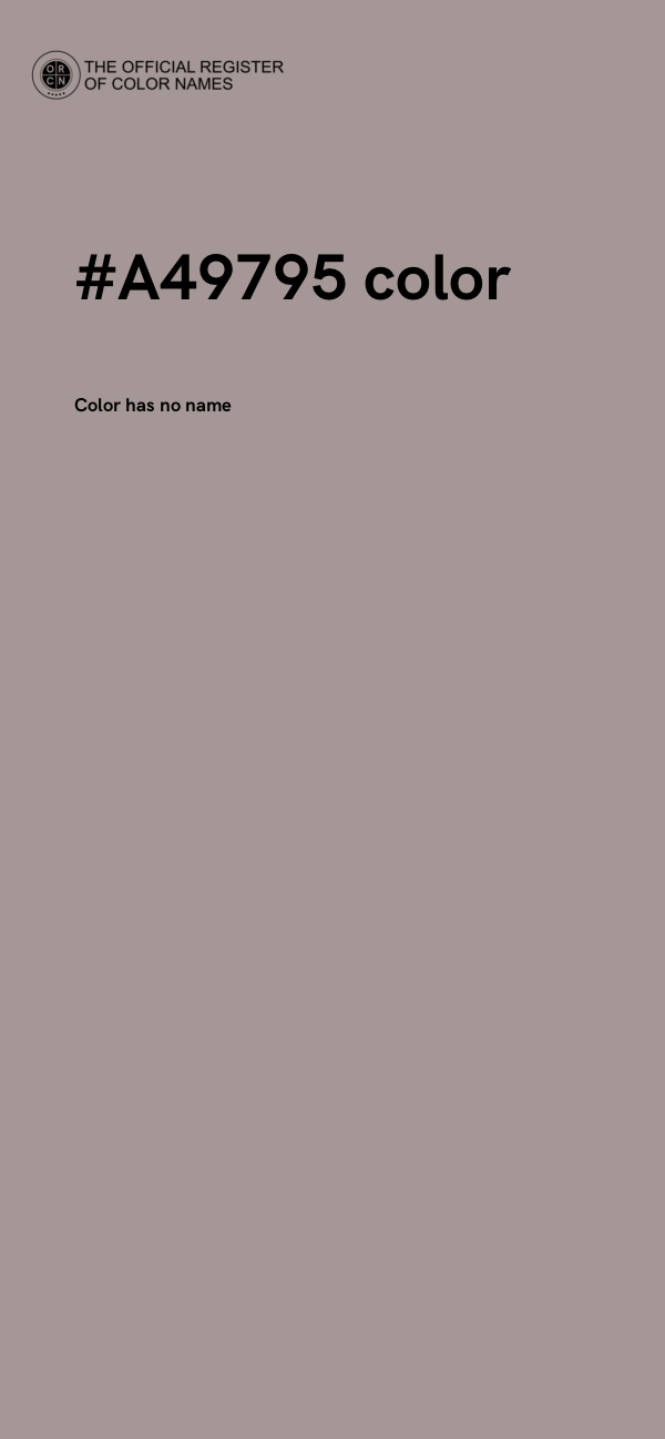 #A49795 color image
