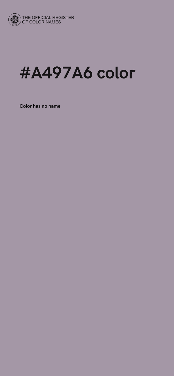 #A497A6 color image