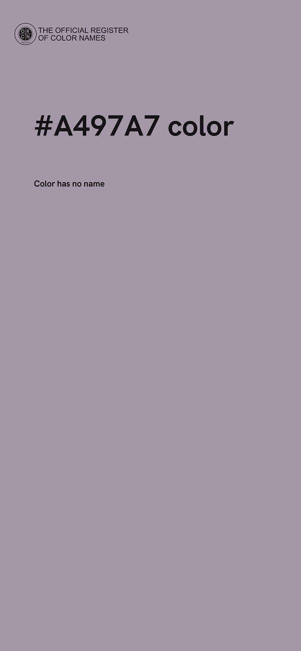#A497A7 color image