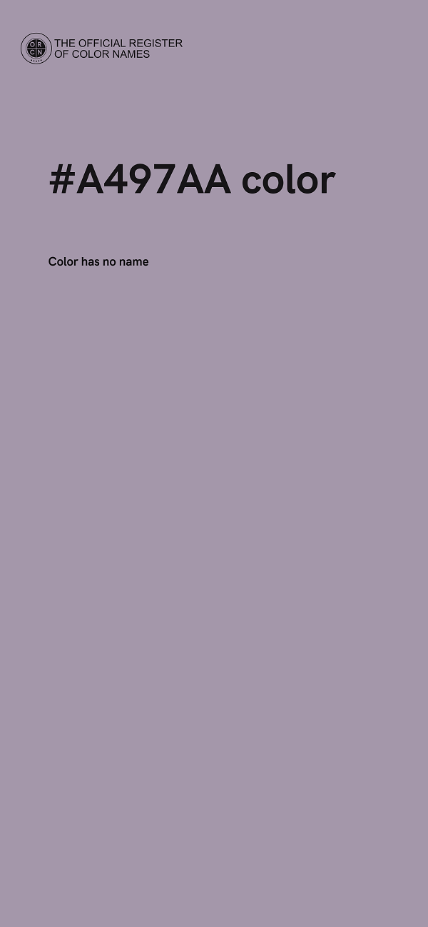 #A497AA color image